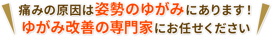 姿勢改善の専門家にお任せください